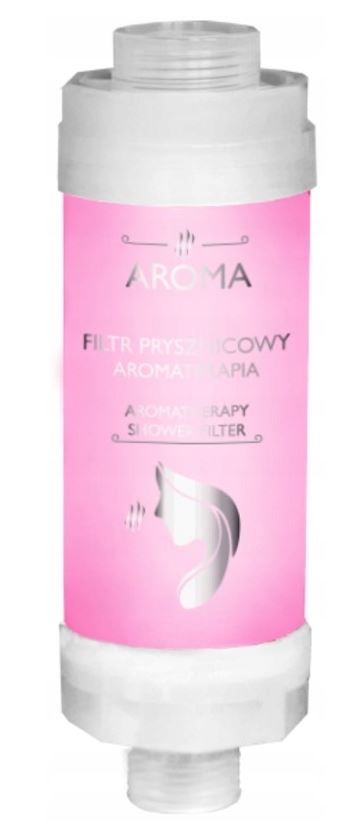 AROMA Duschfilter mit Vitamin C und ätherischen Ölen - Rose