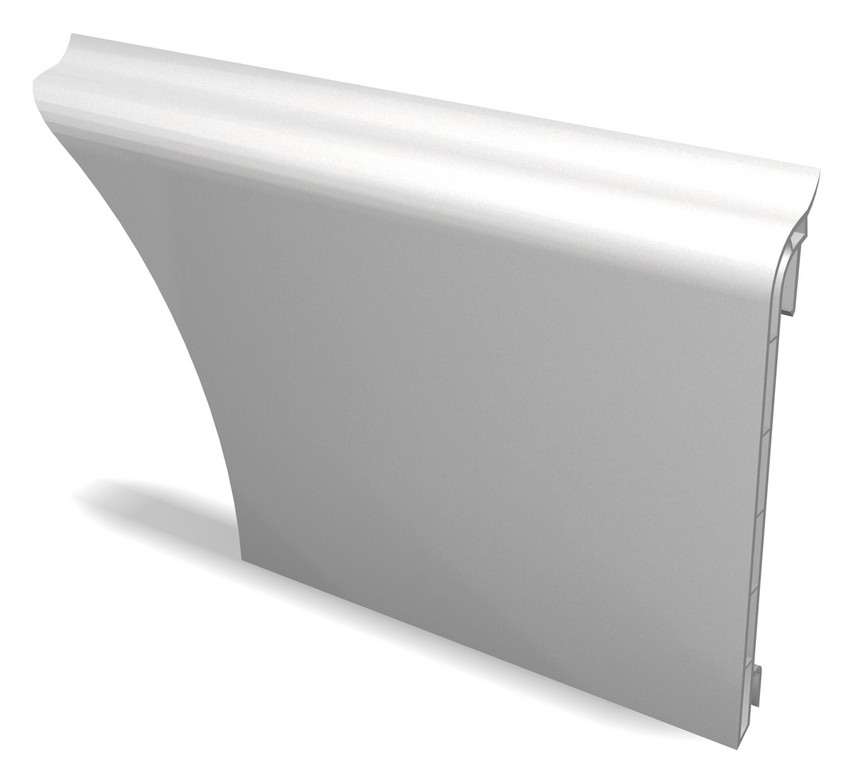 Blindleisten für Wände ohne Heizungsrohre Farbe: Weiß